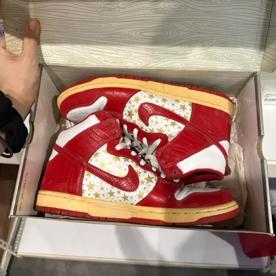 supreme x nike sb dunk high redstar 285(US10.5)