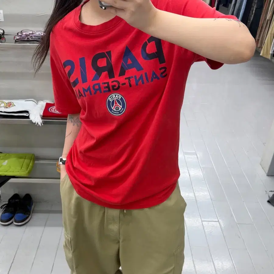 (M) PSG 파리생제르맹 남성 라운드 반팔티