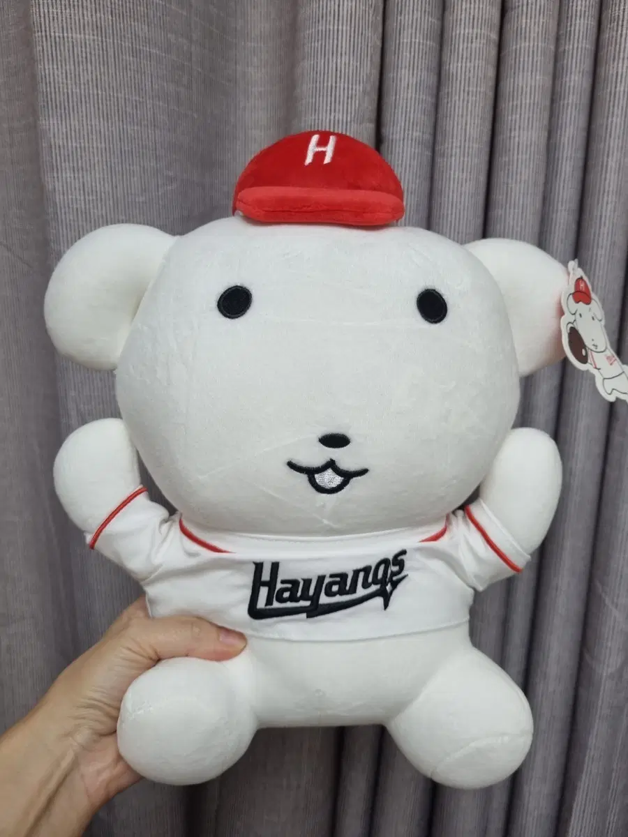 하양이 인형 야구 유니폼 하양이 인형