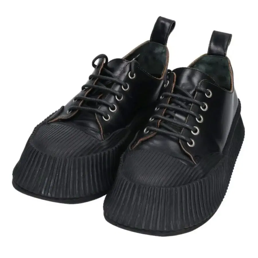 벌커나이즈드 레더 플랫폼 스니커즈(Vulcanized Leather Platform Sneakers) JI31522A