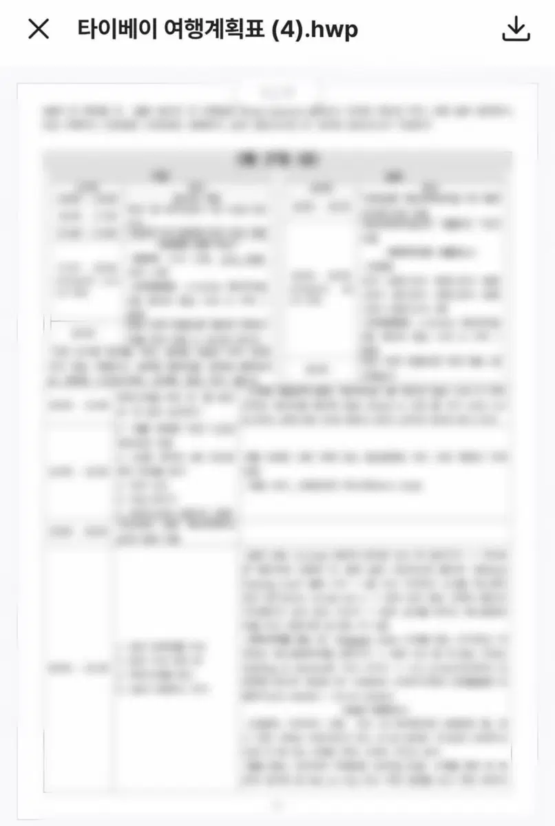 대만 타이베이 3박4일 여행계획표