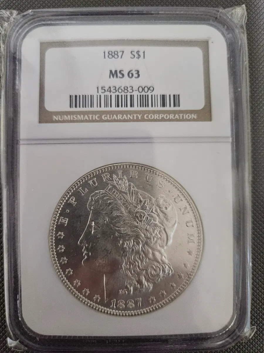 1887년 S$1 MS63 모건달러 은화