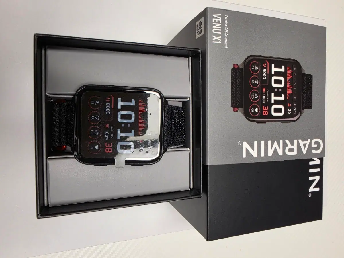 (미사용 정품) 가민 베뉴 X1 블랙 46mm