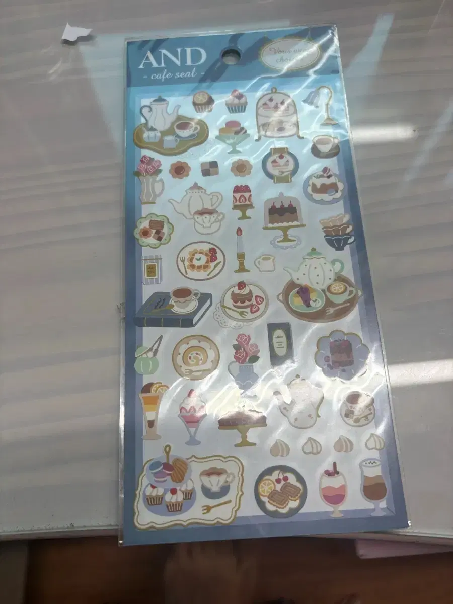 일본 AND cafe seal 스티커