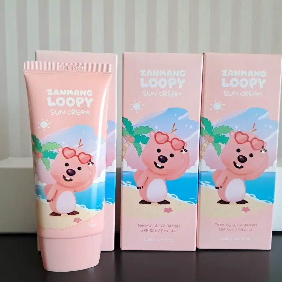 잔망 루피 선크림 톤업 UV차단 SPF50+ 새상품