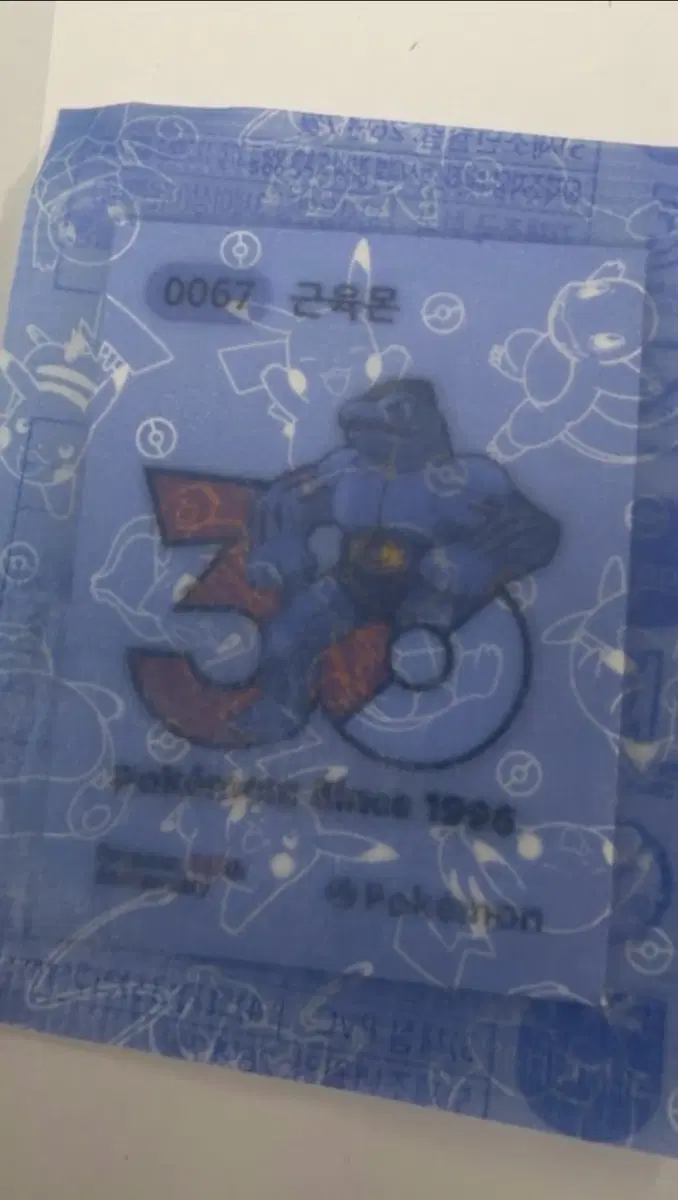 포켓몬 30주년 띠부씰 근육몬