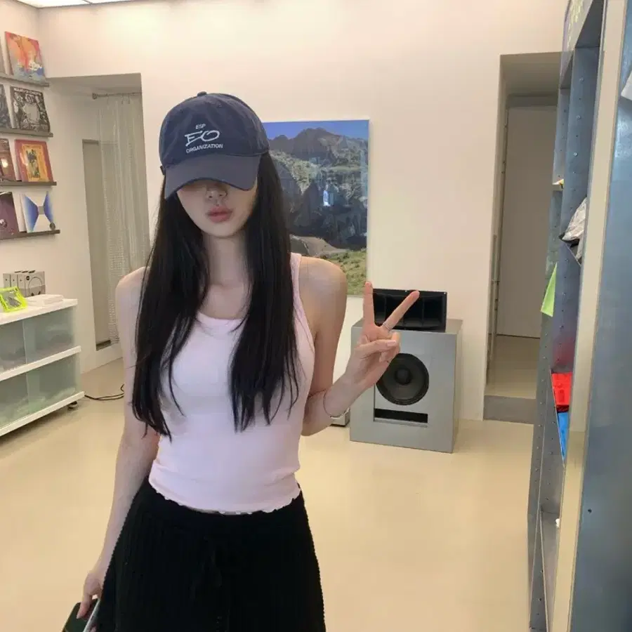 르플레인 Stand Logo Tee 핑크 + Garden Skirt 새상품