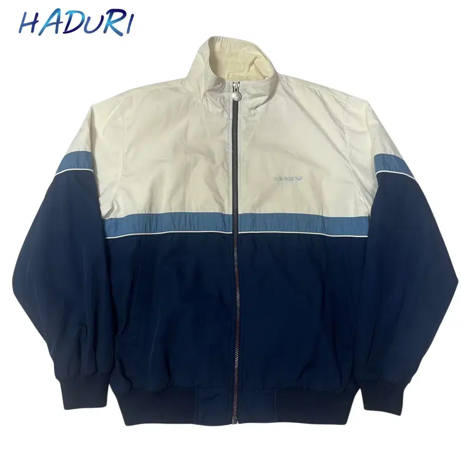 아디다스 90s 스펠아웃 스몰로고 화이트네이비자켓 XL