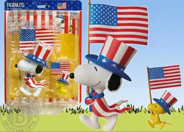 UDF U.S.A 스누피 & 우드스탁 피규어