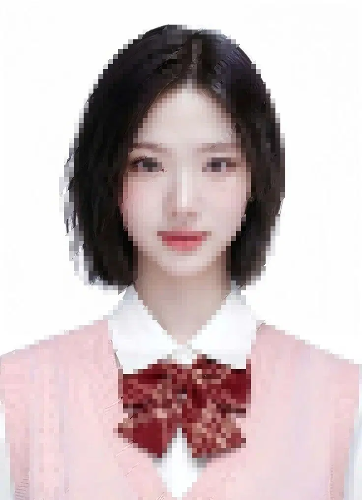 하츠투하츠 지우 증명사진 도안