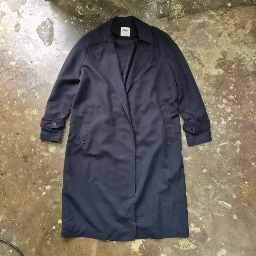 S) ZARA 자라 오버핏 코트 트렌치코트