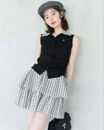 미사용 새상품 SNIDEL 폴로컷 콤비 미니 원피스 0