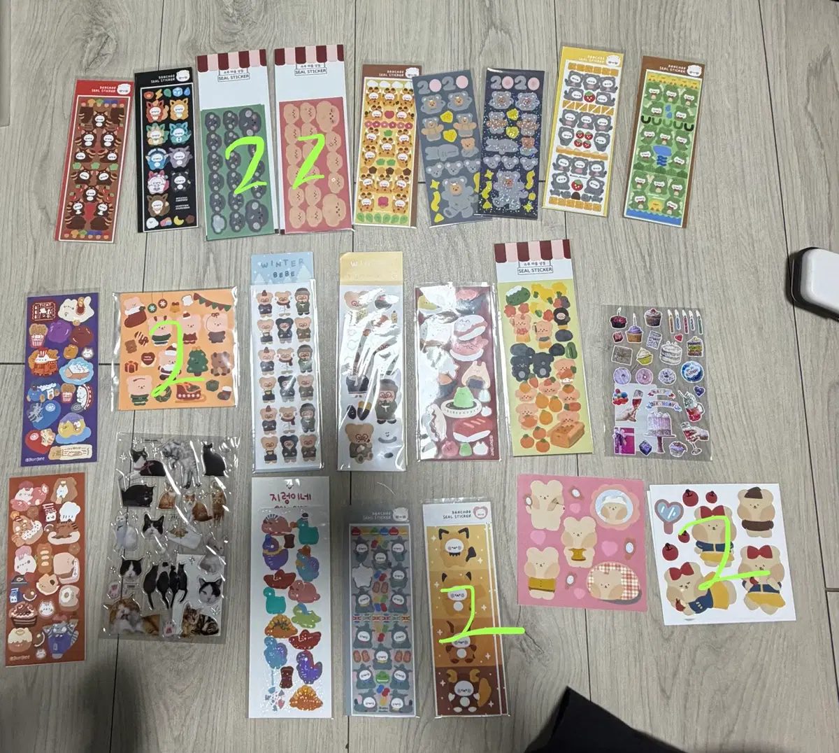 씰스티커 28장 일괄 판매