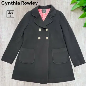 새상품급 [ Cynthia Rowley ] 울 캐시미어 혼방 더블 코트