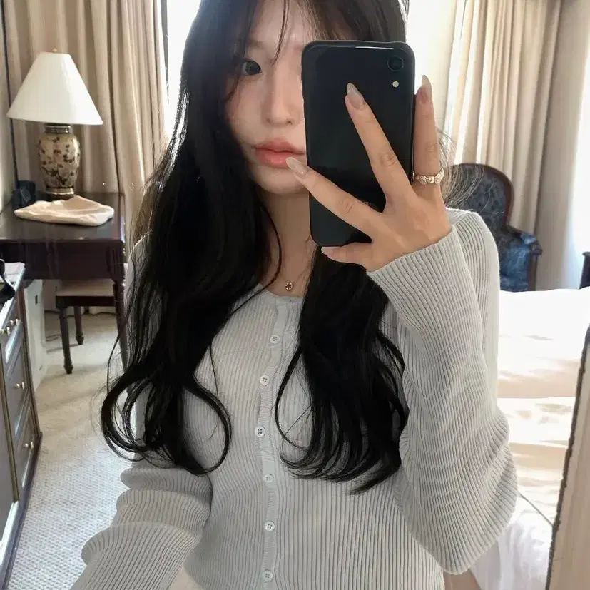 리브아워 러비가디건 스카이블루