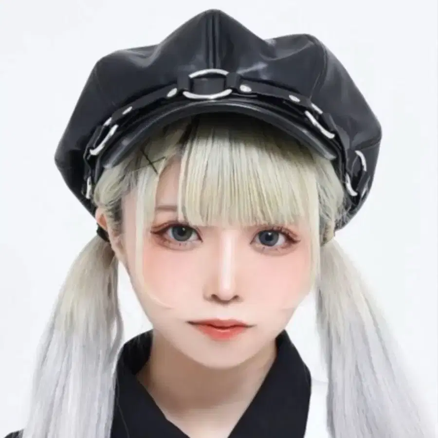 레플렘 오링 팔각모(매드펑크 딤모아르 중성계 지뢰계 서브컬쳐 하라주쿠 나나 캐캐체 미사)