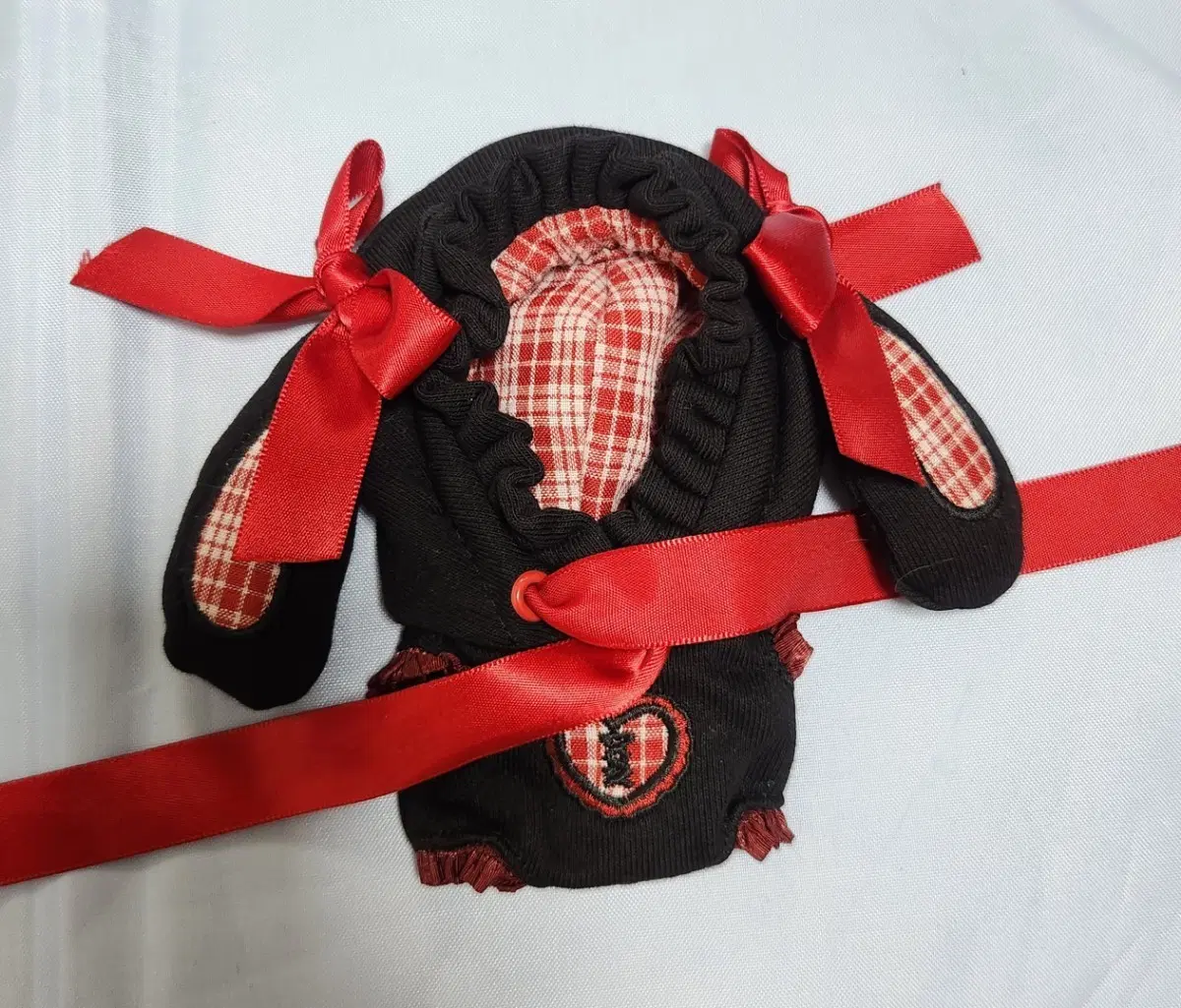 10cm 인형옷 나이트메어 펑크 레드블랙