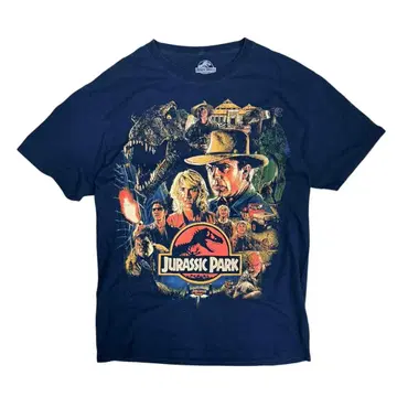 JURASSIC PARK 쥬라기 공원 영화 T셔츠 네이비