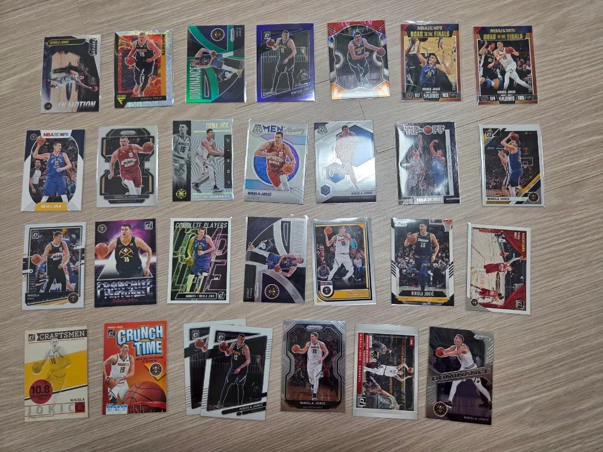 nba 니콜라 요키치 농구 카드 패러렐포함 28장