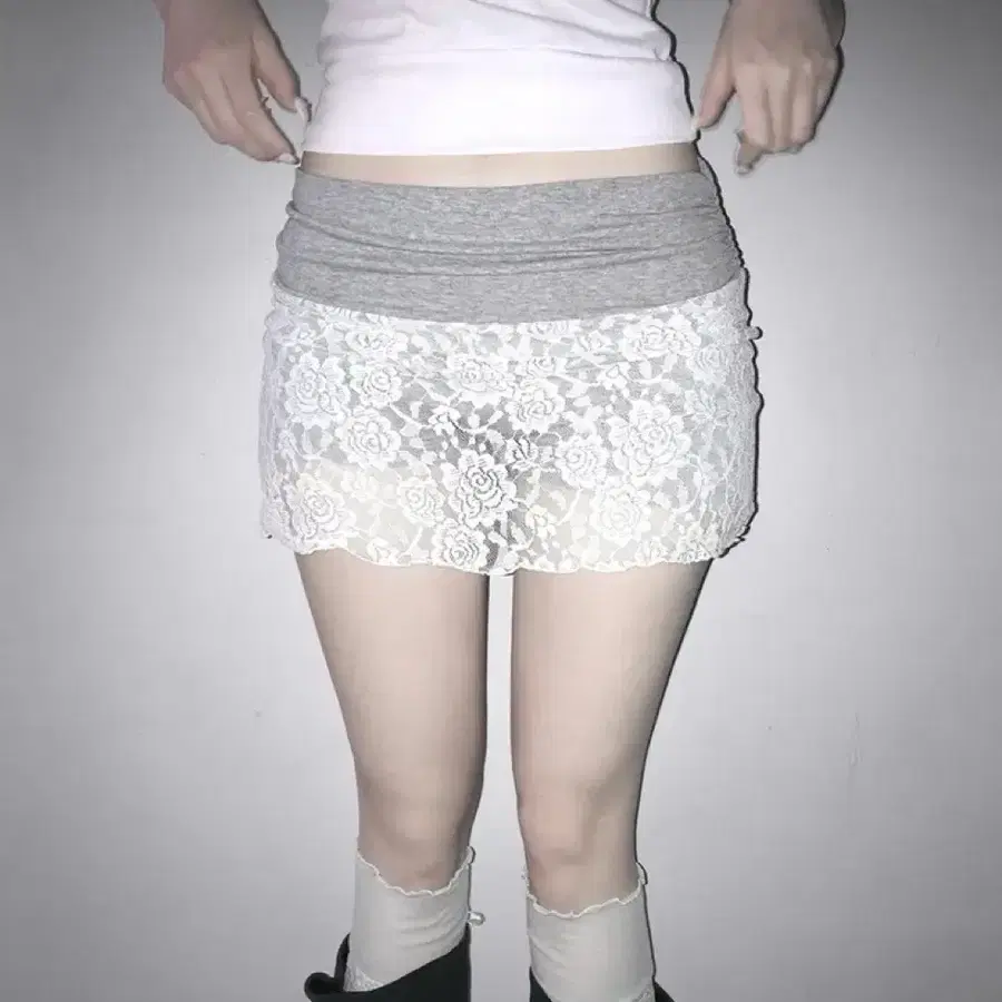 blush lace sk white