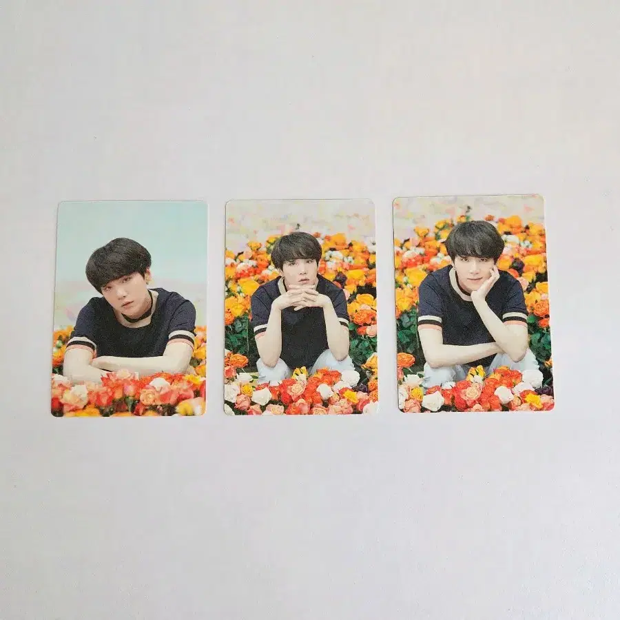 윤기 일본 럽셀콘 미니포카 3장 일괄 방탄 bts poca pc 슈가 재팬
