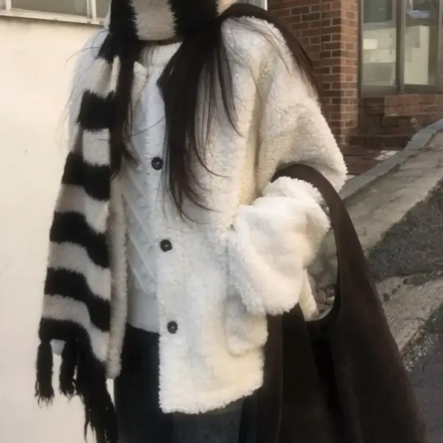 피니 양털 뽀글이 자켓