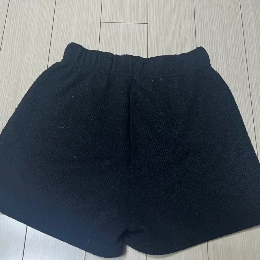 골지 숏팬츠 블랙