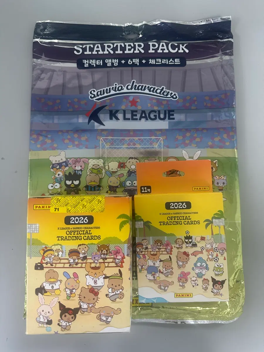 2026 k리그 산리오 스타터팩+멀티팩+기본팩(50)