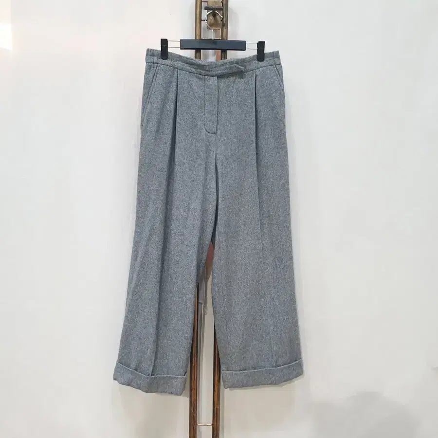 (kk70591)마시모두띠 뒷밴딩 핀턱 와이드 팬츠 30