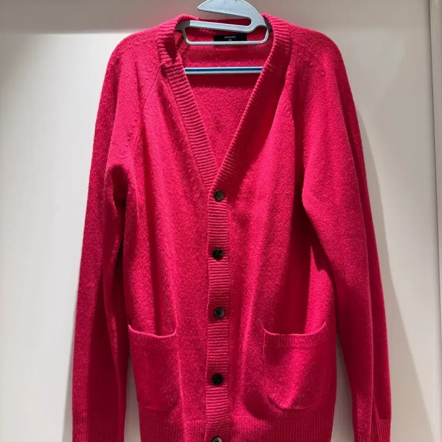 CABANE de ZUCCa 13AW 울 100% 핑크 가디건