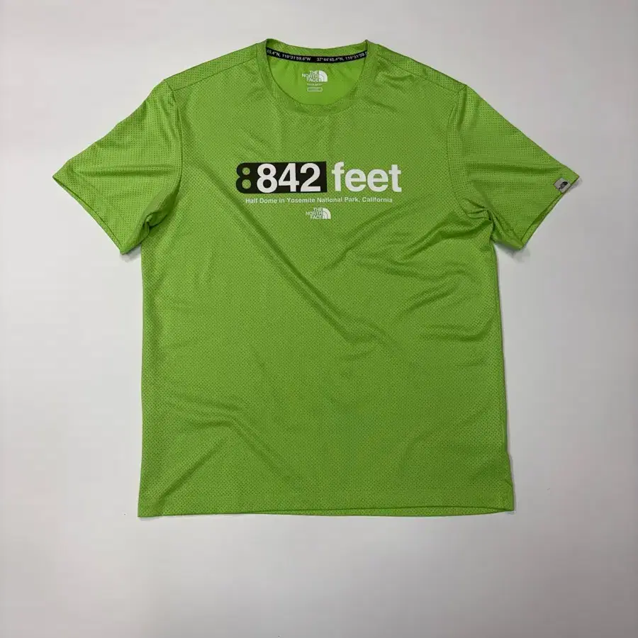 Northface 노스페이스 형광 메쉬 기능성 러닝 반팟티