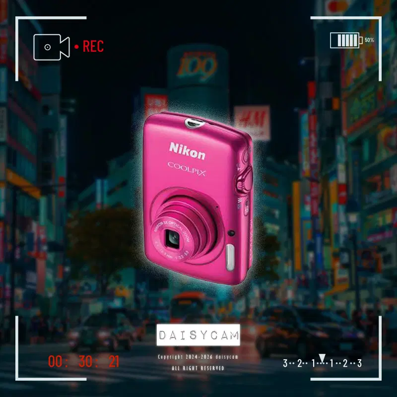 제니 픽!) 니콘 S01 핑크 빈티지 디카 카메라