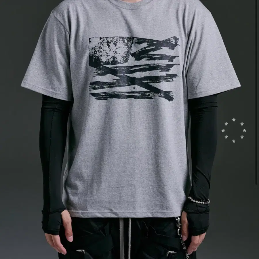 wapworks W145 2사이즈 (Combat Flag T Grey)