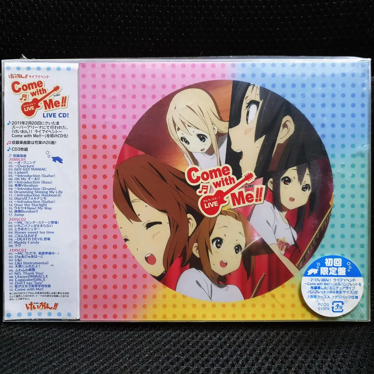 케이온!! K-ON!! Come with Me!! LIVE CD 초회한정 미개봉 신품