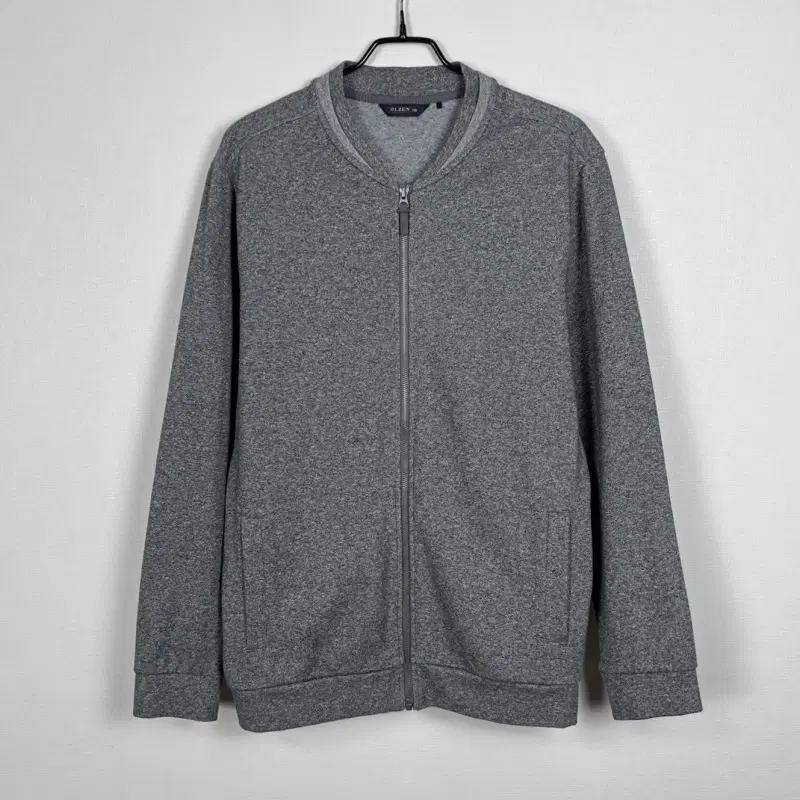올젠/면 집업 점퍼 가디건 그레이 남2XL 110/라덴