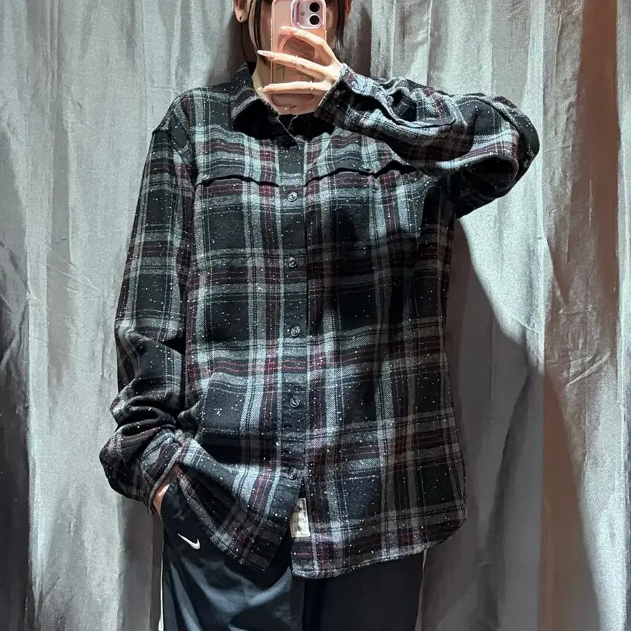 L LEVIS 리바이스 헤어리 컬러믹스 투포켓 셔츠