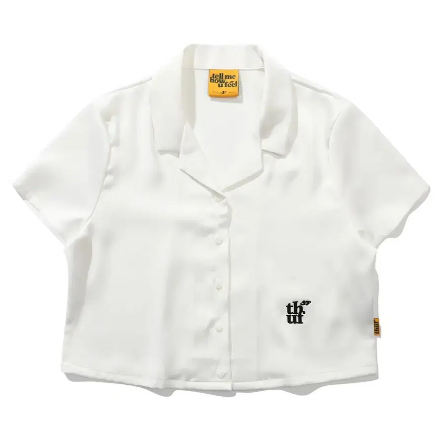 [새상품] 텔미하유필 Slip crop shirt white 1사이즈