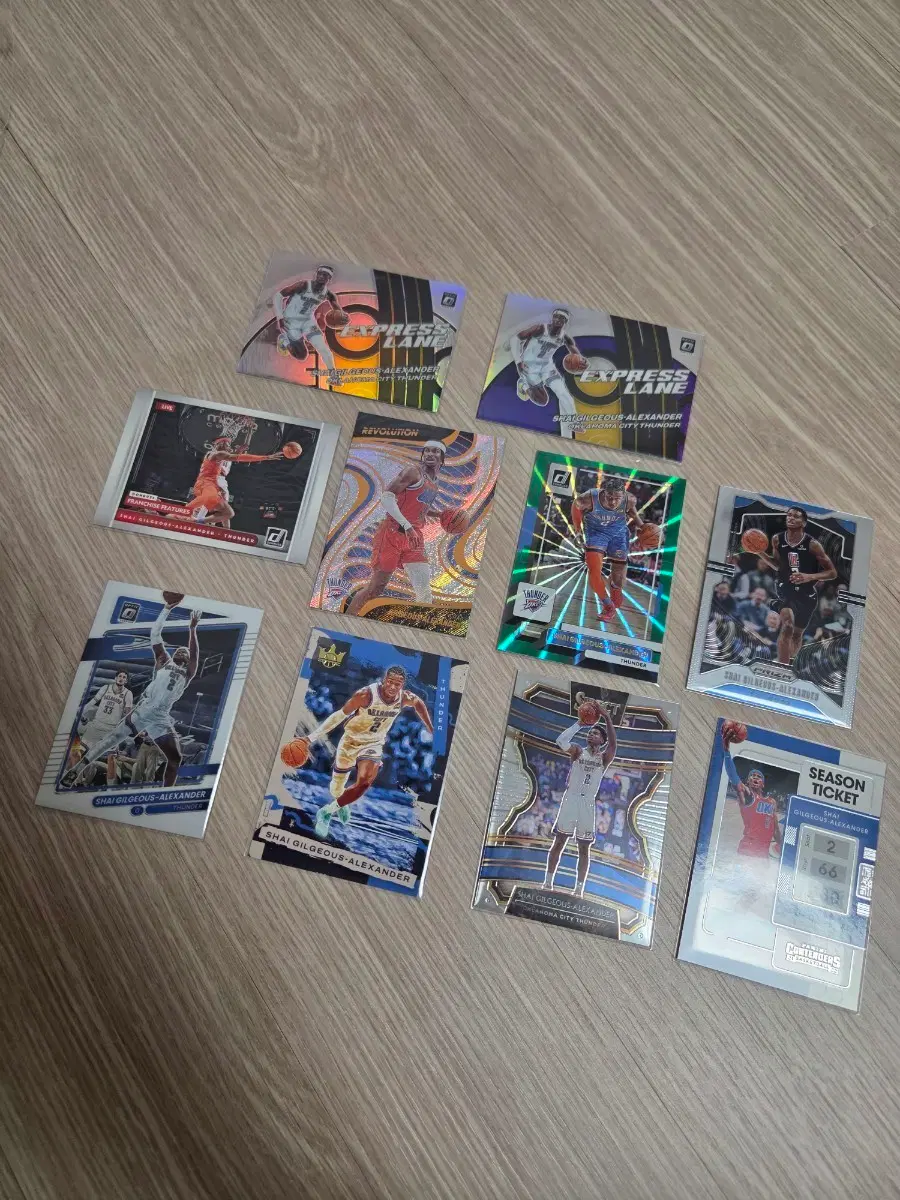 NBA 카드 셰이 길저스 알렉산더 세트
