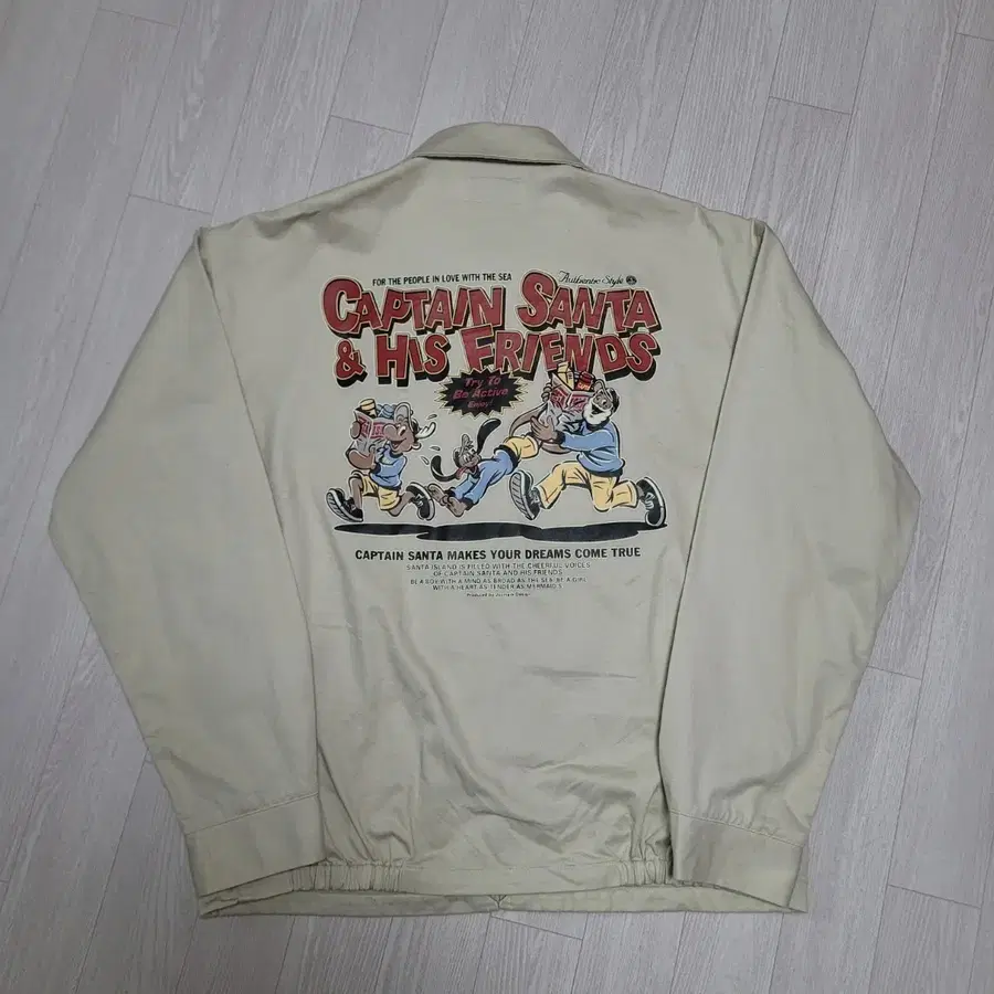 CAPTAIN SANTA 캡틴산타 아카이브 캐릭터 빅로고 집업자켓