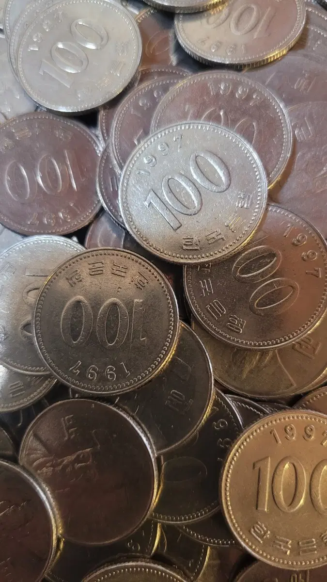 동전 사용제 1997년 100원 100개 일괄