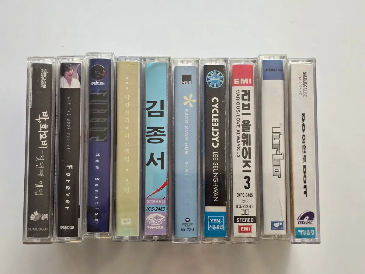 10 박화요비, 안재욱, 터보, 박강성, 김종서, 강성훈, 이승환, 옴니버스 (Love Always 3), 터보, 디오(D.O.) 카세트테이프 총 10개 일괄판매