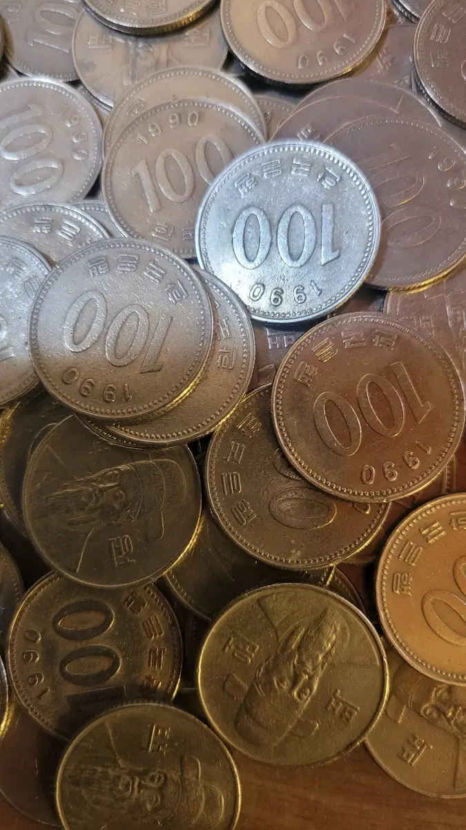 동전 사용제 1990년 100원 100개 일괄