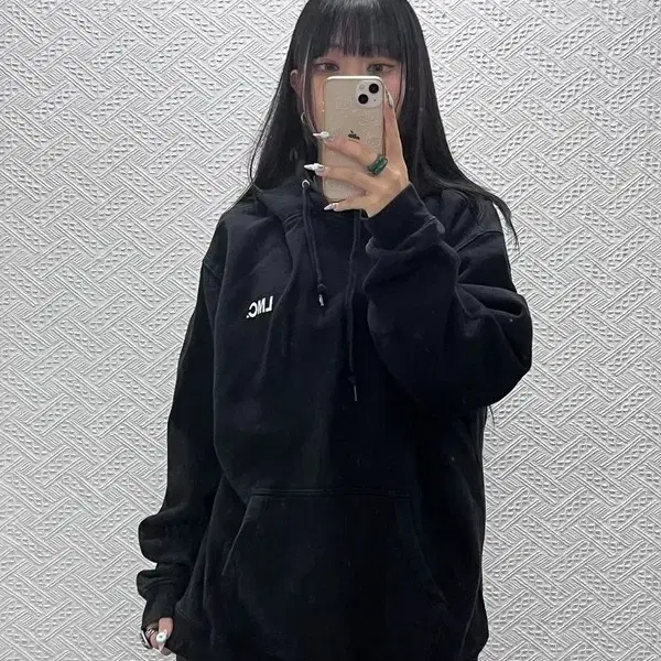 LMC 빈티지 캐주얼 스트릿 백로고 약기모 후드티 XL C14935