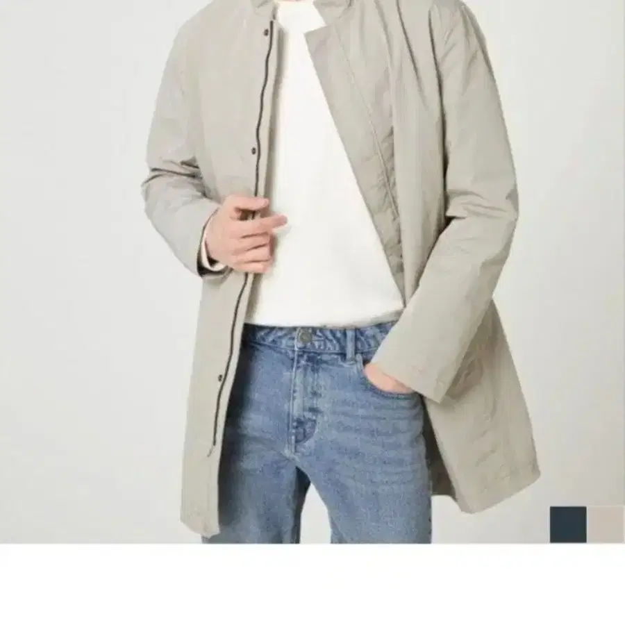 [정품] EDITION(에디션) 남성 스탠드카라 하프 코트