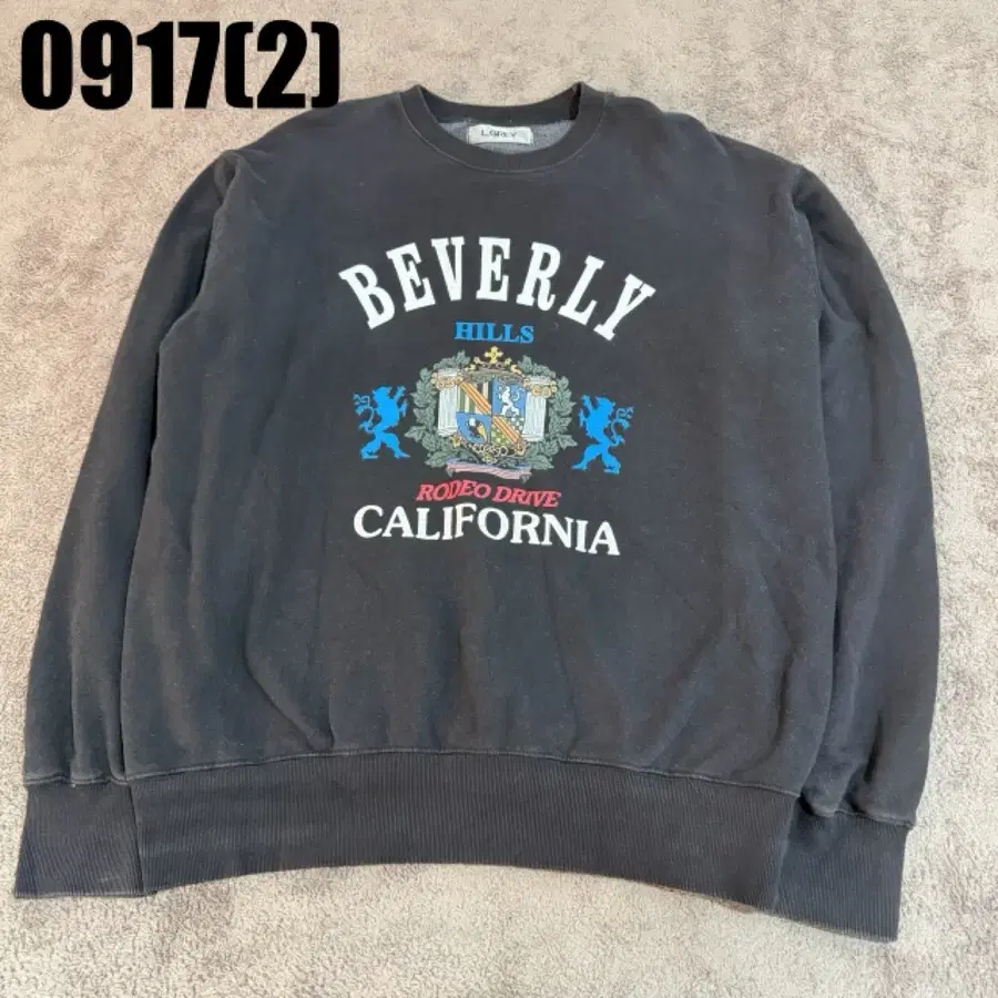 L.GREY 맨투맨 BEVERLY HILLS 프린팅
