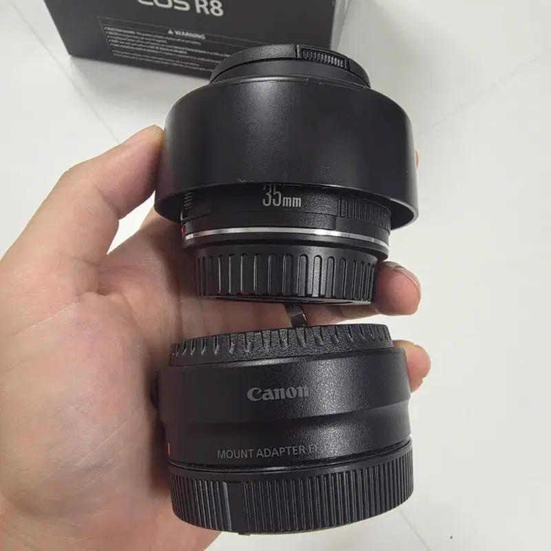 캐논 ef 35mm f2 사무캅+ ef-rf 어댑터 판매합니다