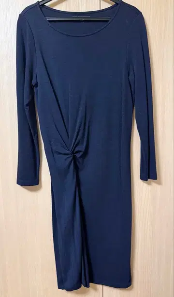 UNITED ARROWS 울 긴팔 원피스 네이비