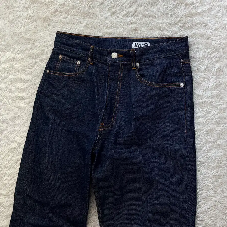 [Mod9] 모드나인 인디고 생지 와이드 데님 팬츠 (Size 32)