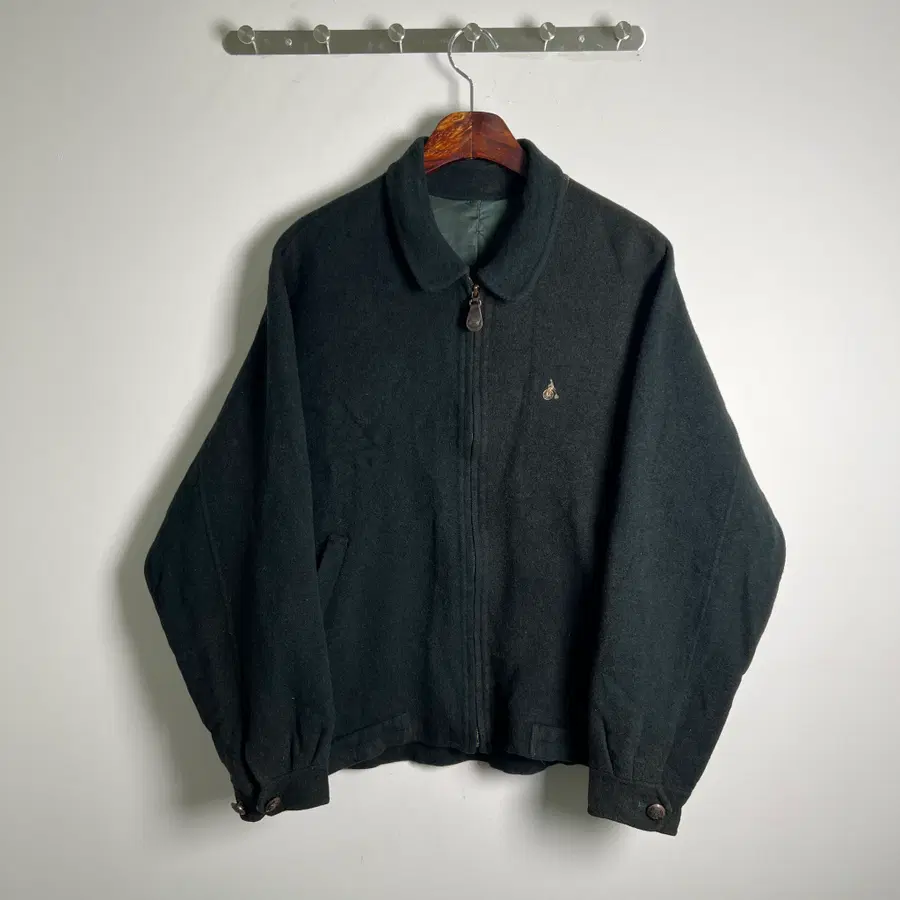 BEANPOLE 빈폴 울 멜톤 자수 블루종 자켓 105