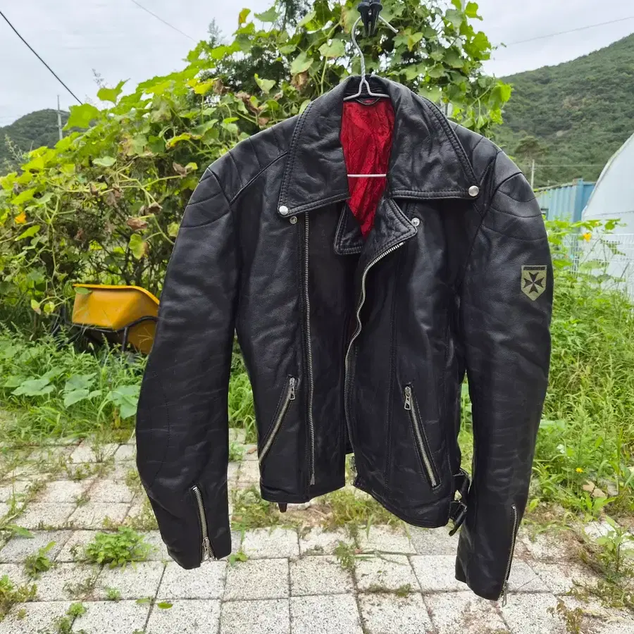 독일 하로 블랙 레더 라이더 자켓 (남 L)